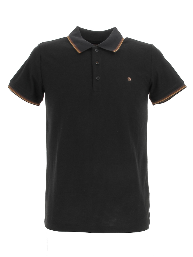 Polo gac uni noir homme - Benson & Cherry