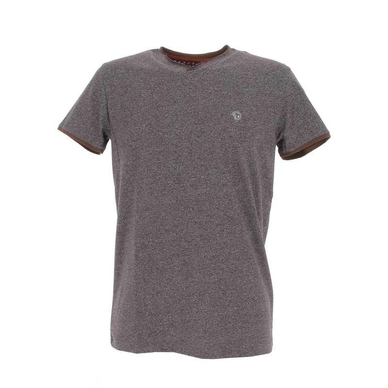 T-shirt classic chiné marron homme - Benson & Cherry