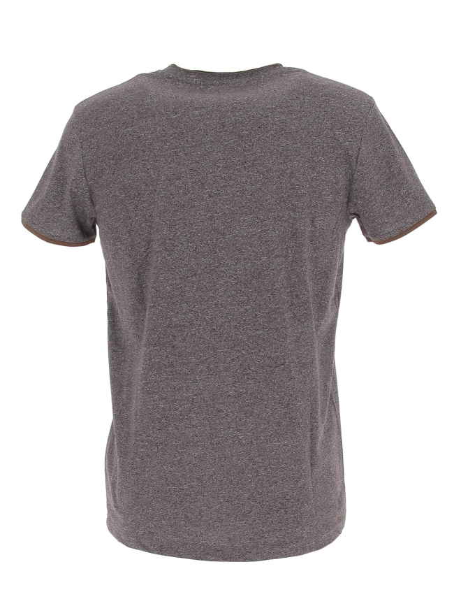 T-shirt classic chiné marron homme - Benson & Cherry