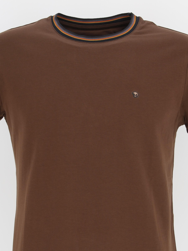 T-shirt classic uni marron homme - Benson & Cherry